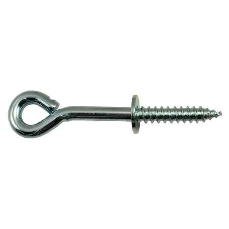 MIDWEST FASTENER Eye Bolt 1/4", Steel, Zinc Plated, 25 PK 52391